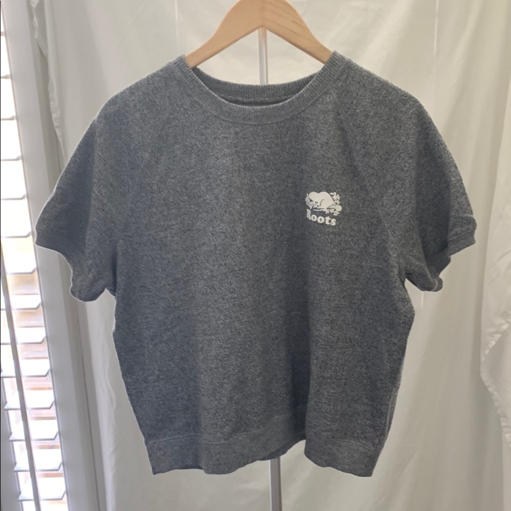 Roots Heather Gray Crewneck Tee